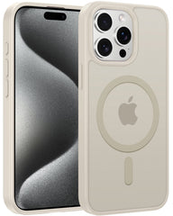 FNTCASE iPhone 15 Pro Max Hülle: Magnetisches Laden, stoßfeste Magsafe-Unterstützung – Frosted Oil Spray Touch 