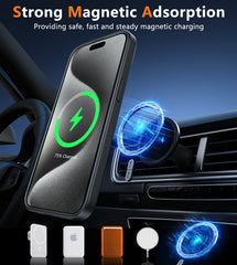 FNTCASE iPhone 15 Pro Max Case: Magnetic Charging Shockproof Magsafe Support - Frosted Oil Spray Touch