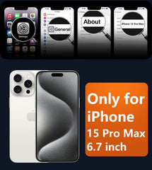 FNTCASE iPhone 15 Pro Max Case: Magnetic Charging Shockproof Magsafe Support - Frosted Oil Spray Touch