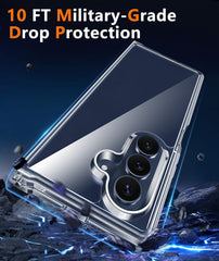 Phone case with military-grade drop protection feature on a rugged background