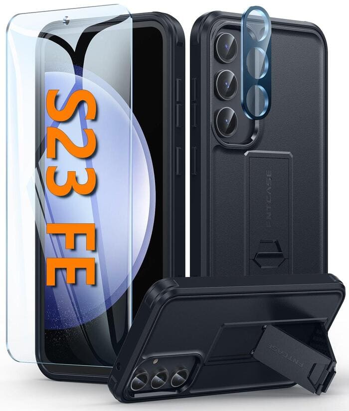 Samsung Galaxy S23 FE Matte Textured Phone Case with Kickstand FNTCASE