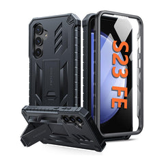 Samsung Galaxy S23 FE Case Rugged Shockproof TPU Protection Bumper Matte Textured Cell Phone Cover with Built-in Screen Protector