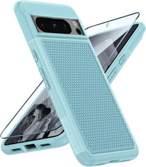 Pixel 8 Pro Case Shock Protective with Anti-Slip Textured Back Green