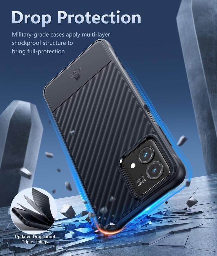 Moto G-Stylus-5G 2023 Case: Slim Soft Textured Phone Cover Black