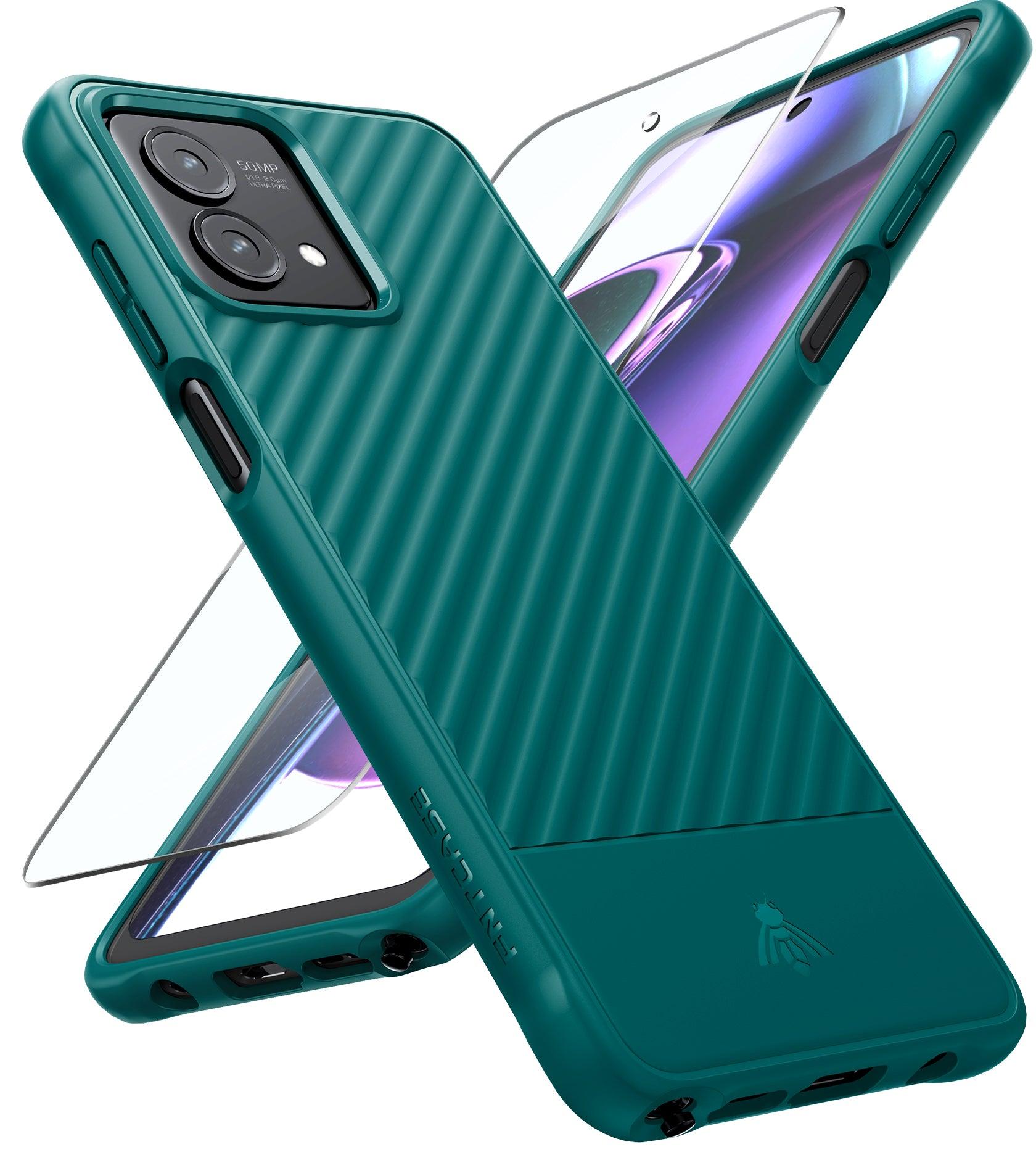 Moto G-Stylus-5G 2023 Case: Slim Soft Textured Phone Cover with Tempered Glass Screen Protector - FNTCASE OFFICIAL