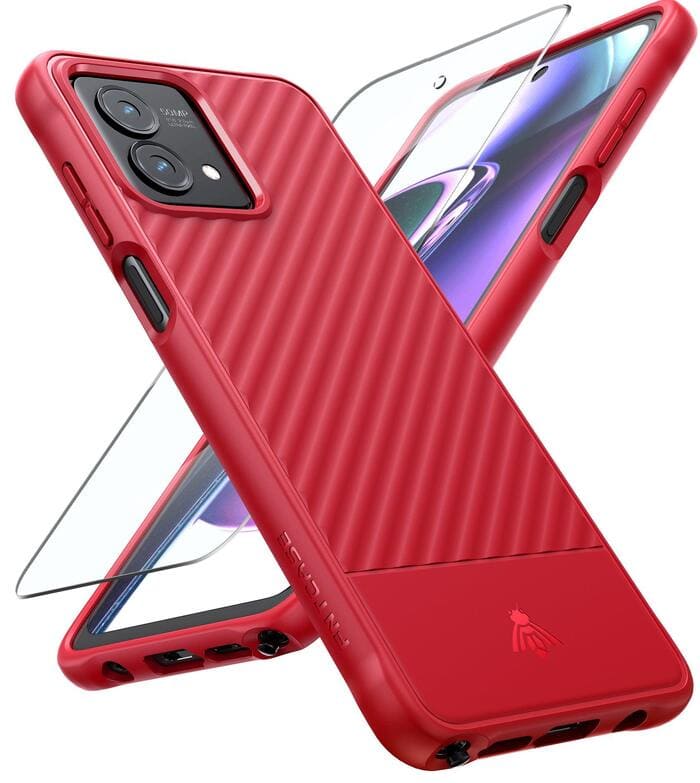 Moto G-Stylus-5G 2023 Case: Slim Soft Textured Phone Cover Red