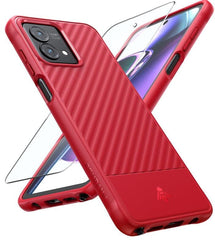 Moto G-Stylus-5G 2023 Case: Slim Soft Textured Phone Cover Red
