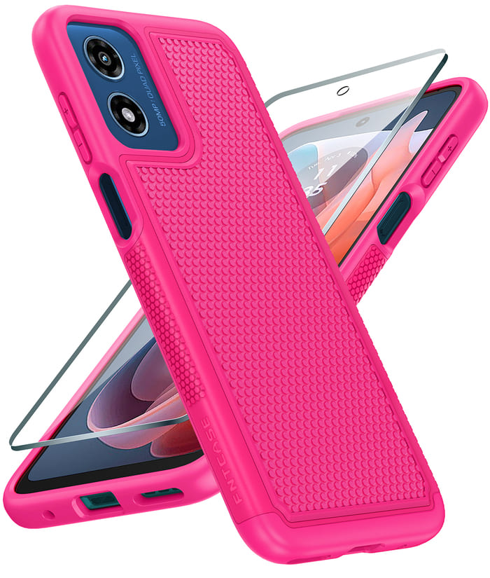 Motorola Moto G Play 4G 2024 Phone Case: Dual Layer Heavy Duty Protective Cover Shockproof Rugged with Non-Slip Textured Back – FNTCASE OFFICIAL Motorola Moto G Play 4G 2024 Phone Case: Dual Layer Heavy Duty Protective Cover Shockproof Rugged with Non-Slip Textured Back – FNTCASE OFFICIAL