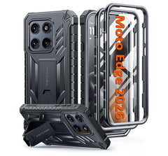 Motorola Edge 2026 Phone Case: Military Grade Shockproof with Built-in Screen Protector and Kickstand