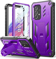 Galaxy A53 5G Military Dual Layer Matte Textured Rugged Cover with Kickstand - FNTCASE OFFICIAL