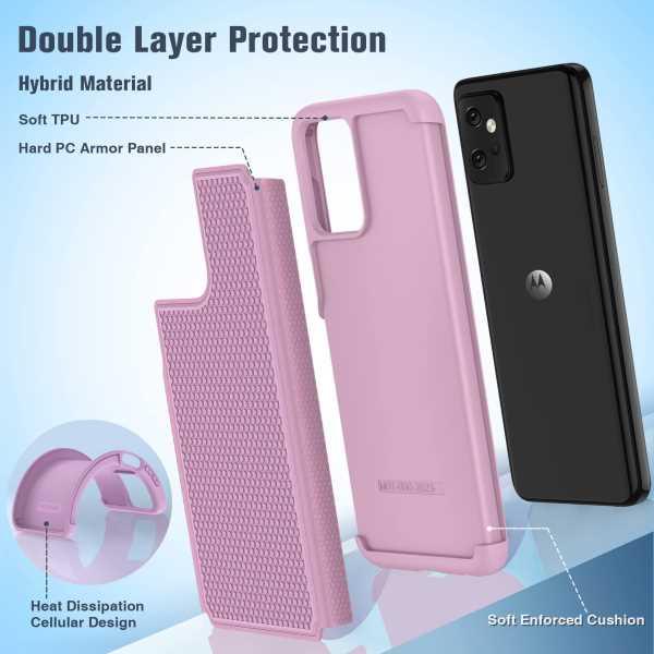 Moto G-Power-5G 2023 Case: Protective Textured Design Cell Phone Cover  Heavy Duty Rugged Tough Back Hybrid Slim Basic Case – FNTCASE OFFICIAL