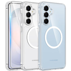 Samsung Galaxy S26 Clear Phone Case: Magnetic Charging Shockproof Magsafe Support