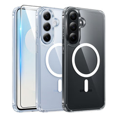 Samsung S26 FE Clear Case: Magnetic Charging Shockproof Magsafe Support