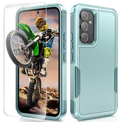 Galaxy A54 5G Case Shockproof Dual Layer Tough Cell Phone Cover Protective with Tempered Glass Screen - FNTCASE OFFICIAL
