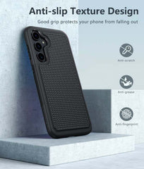 Samsung Galaxy S23-FE Case Shock Protection Cell Phone Cover Sturdy Case with Non-Slip Texture