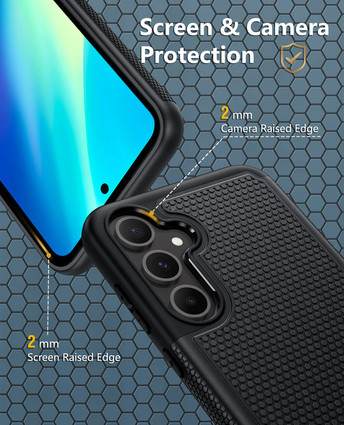 Samsung Galaxy A35 5G Phone Case: Dual Layer Heavy Duty Protective Cover Shockproof Rugged with Non-Slip Textured Back – FNTCASE OFFICIAL Samsung Galaxy A35 5G Phone Case: Dual Layer Heavy Duty Protective Cover Shockproof Rugged with Non-Slip Textured Back – FNTCASE OFFICIAL