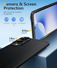 FNTCASE For Samsung Galaxy S25 Edge 6.7 inch Shock Protection Cell Phone Case Sturdy Cover with Non-Slip Texture