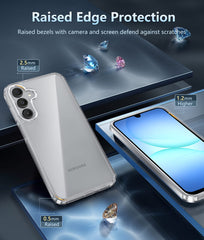 Samsung Galaxy A17 A16 Clear Phone Case: Wireless Charging Anti Yellowing Shockproof