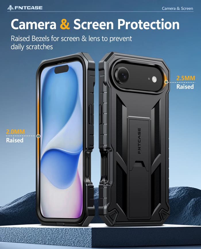 FNTCASE for iPhone Air Case: Military Grade Rugged Cell Phone Cover with Kickstand and Belt Clip Holster FNTCASE OFFICIAL FNTCASE for iPhone Air Case: Military Grade Rugged Cell Phone Cover with Kickstand and Belt Clip Holster FNTCASE OFFICIAL