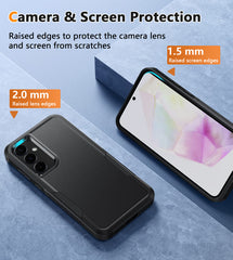 FNTCASE for Samsung Galaxy A35 5G Case: Dual Layer Military Grade Drop Protection Phone Cover with Belt-Clip Holster | Rugged Durable Heavy Duty Shockproof Protective Bumper Tough