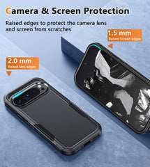 FNTCASE for Google Pixel 9 Pro XL Case: Dual Layer Military Grade Drop Protection Phone Cover with Belt-Clip Holster | Rugged Durable Heavy Duty Shockproof Protective Bumper Tough