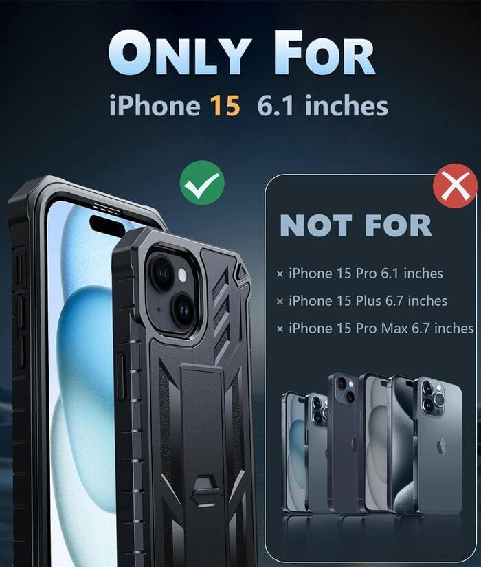 iPhone 15/ 14/ 13 Phone Case: Military Grade Shockproof with Kickstand – FNTCASE OFFICIAL iPhone 15/ 14/ 13 Phone Case: Military Grade Shockproof with Kickstand – FNTCASE OFFICIAL
