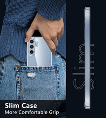 Galaxy A35 5G 6.6 inches Clear Case: Shockproof Protective Slim Silicone Hard Phone Case