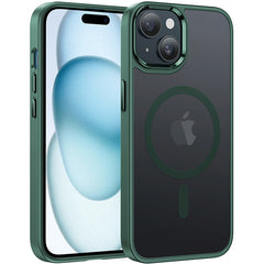 FNTCASE for iPhone 15 Phone Case: Magnetic Charging Shockproof Magsafe Support - Frosted Oil Spray Touch