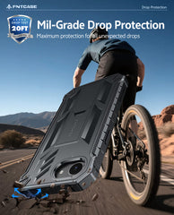 iPhone 17E 2026 Phone Case: Military Grade Shockproof with Built-in Screen Protector and Kickstand