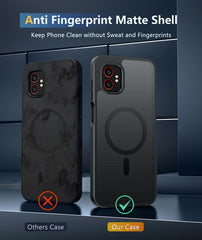 Samsung Galaxy XCover 7 Pro Phone Case: Magnetic Charging Shockproof Magsafe Support - Frosted Oil Spray Touch