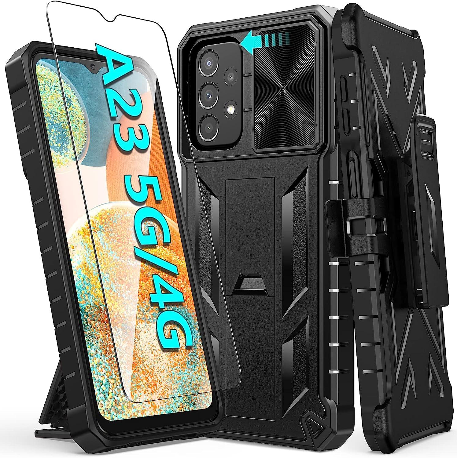 Rugged Protective A23 5G /4G Phone Case with Belt Clip Holster