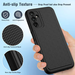 Galaxy A14 5G Case: Dual Layer Protective Heavy Duty Cell Phone Cover Shockproof Rugged with Non Slip Textured