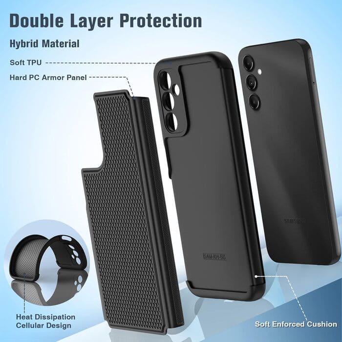 Galaxy A14 5G Case: Dual Layer Protective Heavy Duty Cell Phone Cover Shockproof Rugged with Non Slip Textured – FNTCASE OFFICIAL Galaxy A14 5G Case: Dual Layer Protective Heavy Duty Cell Phone Cover Shockproof Rugged with Non Slip Textured – FNTCASE OFFICIAL
