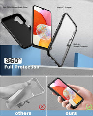Galaxy A15 5G: Protective Silicone Rugged Shockproof Slim Case