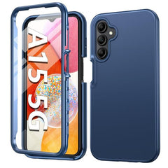 Galaxy A15 5G Case: Protective Silicone Rugged Shockproof Slim Case Blue
