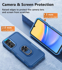 Galaxy A15 5G Dual Layer Military Grade Drop Shockproof Protective Case with Ring Stand - FNTCASE OFFICIAL