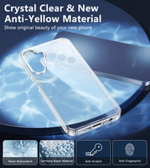 Transparente Schutzhülle für Galaxy A15 5G 6,5 Zoll: stoßfeste, schützende, schlanke Silikon-Hartschale 
