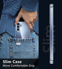 Galaxy A15 5G 6.5 inches Clear Case: Shockproof Protective Slim Silicone Hard Phone Case