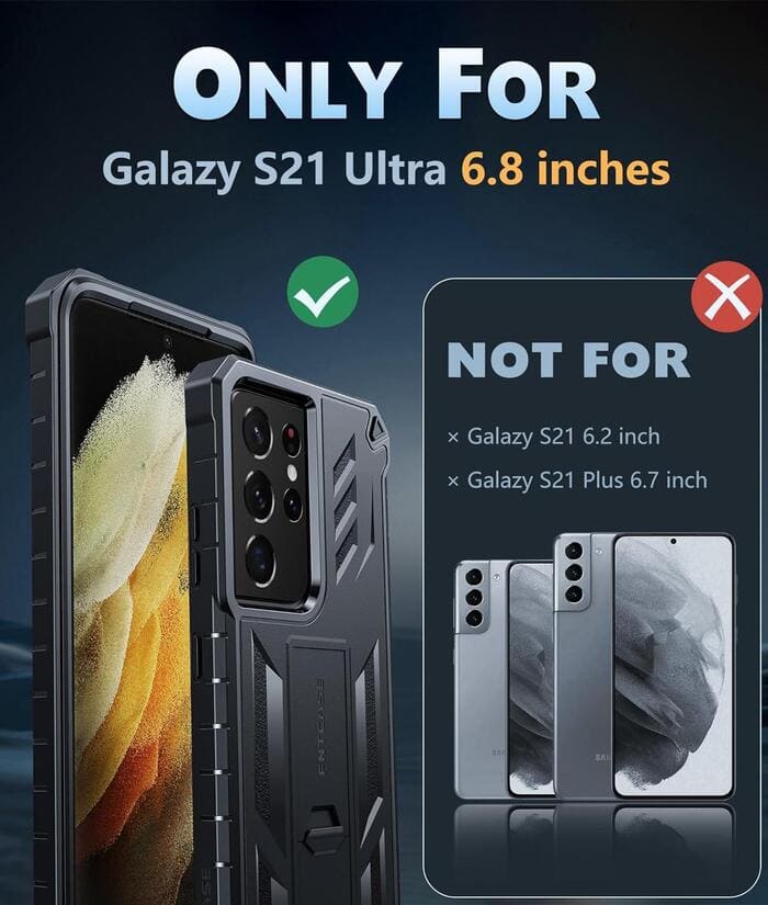 Galaxy S21 Ultra Case: Military Grade Rugged Shockproof Protective Case with Built-in Screen Protector and Kickstand – FNTCASE OFFICIAL Galaxy S21 Ultra Case: Military Grade Rugged Shockproof Protective Case with Built-in Screen Protector and Kickstand – FNTCASE OFFICIAL
