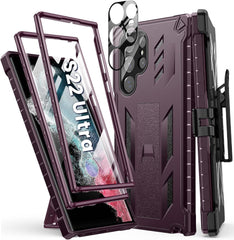Galaxy S22 Ultra Extra Front Frame Cover with Belt-Clip Holster