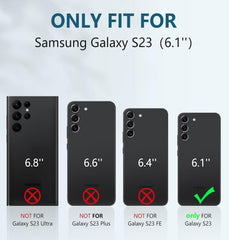 Galaxy S23 6.1 inches Phone Cover with Built-in Kicktand FNTCASE