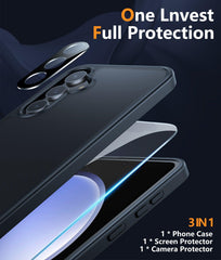 Galaxy S23 FE Case: Translucent Matte Full Body Drop Protective