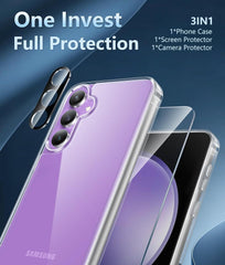 Galaxy S23 FE 6.4 inch Case: Anti-Yellowing Clear Transparent Slim Protective Case - FNTCASE OFFICIAL