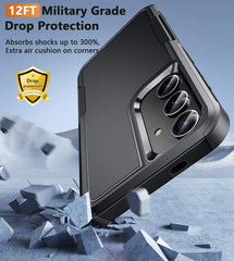 FNTCASE for Galaxy S24 Case: Protective Phone Cover Dual Layer Military Grade Drop Proof