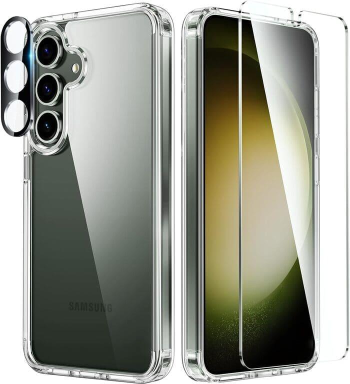 Galaxy S24 5G Shockproof Protective Slim Silicone Clear Case