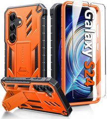 Galaxy S24 5G Military Grade Phone Case with Built-in Kickstand