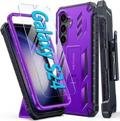 Galaxy S24 6.2 inches Case with Belt Clip Holster and Kickstand
