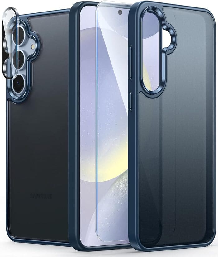 Galaxy S24 Plus Case: Translucent Matte Full Body Drop Protective