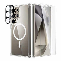 Galaxy S24 Ultra Clear Case: Magnetic Charging Magsafe Support