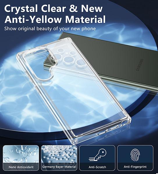 Galaxy S24 Ultra 5G Clear Case: Shockproof Protective Slim Silicone Hard Phone Case - FNTCASE OFFICIAL